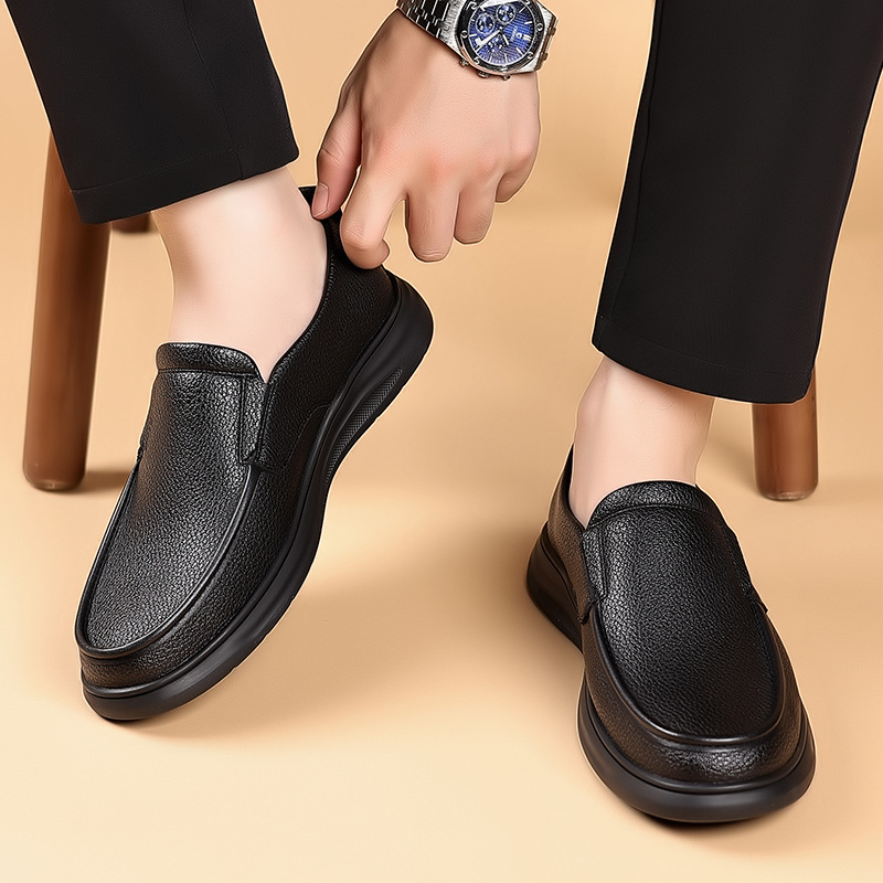 Comercio exterior gran negocio casual zapatos de cuero zapatos de conducir zapatos de suela suave zapatos de hombre zapatos Lefour zapatos diarios de mediana edad