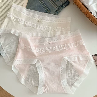 A121大码女生经期内裤女加高加长防侧漏少女生姨妈期胖mm裤衩亲肤