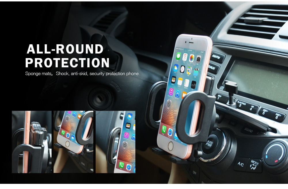 Car mobile phone holder CD port car bracket car mobile phone holder car air outlet navigation mobile phone holder
