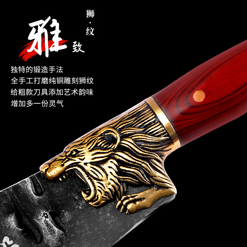 Cuchillo de corte de huesos puede ser tibetano cuchillo forjado hueso Xinjiang cuchillo espeso hueso hacha cortar cuchillo de cabello otros image 3