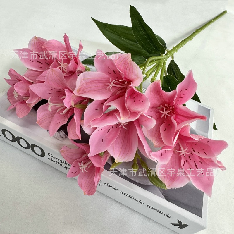 Narciso lirio flor artificial hogar interior flor decorativa pantalla fotografía foto apoyos boda arreglo floral