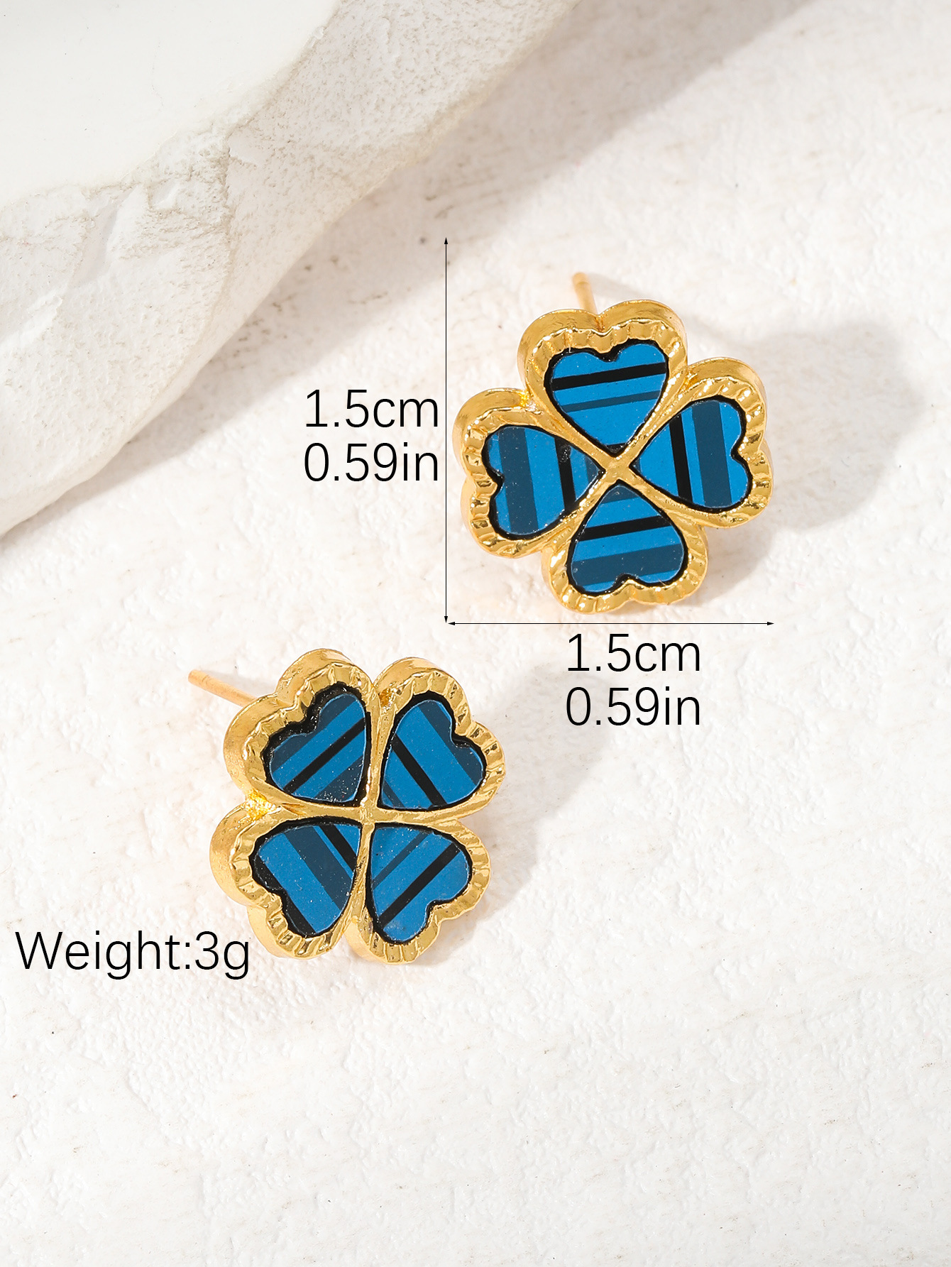 Holiday, Daily Occasion 1 Pair Simple Style Classic Style Heart Shape Plating Metal Gold Plated Ear Studs