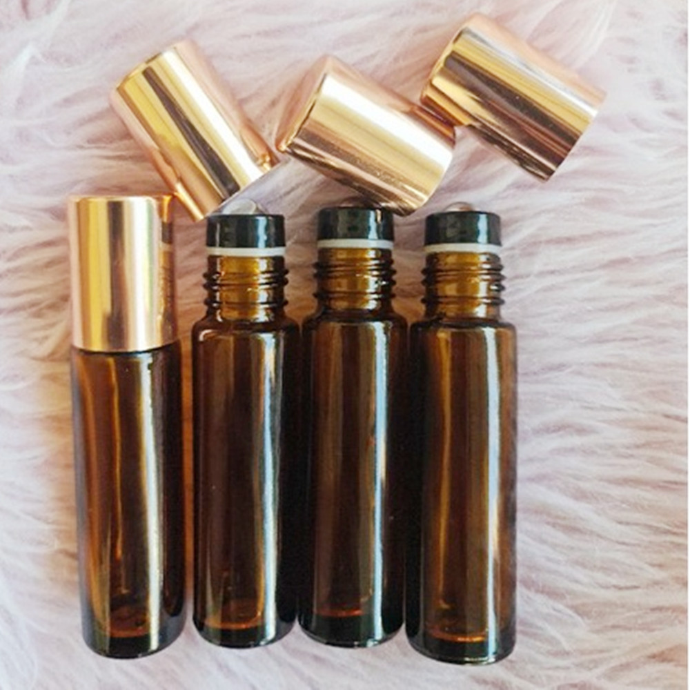 10ml amber with gold cap