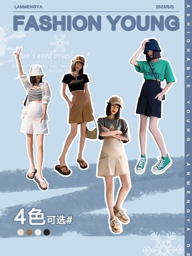 Maternity pants women's summer thin outer shorts high waist cotton and linen pants casual three-quarter pants maternity summer clothing manufacturer