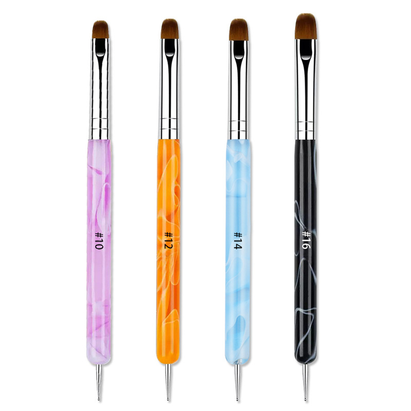 Amazon's Popular Wave Rod Nail Art Dotting Pen, Four-Color Acrylic Rod French Phototherapy Pen Set, Nail Art Pen