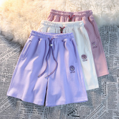 9027 # 女の子の夏のパンツの新しい外着綿の女の子の薄い洋気の子供の5分のズボンの子供のズボン