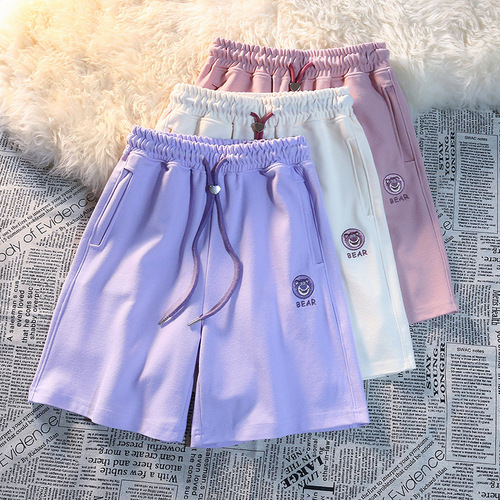 9027# Girls' Summer Shorts New Outerwear 100% Cotton Thin Style Children's Five-Finger Pants Children's Pants