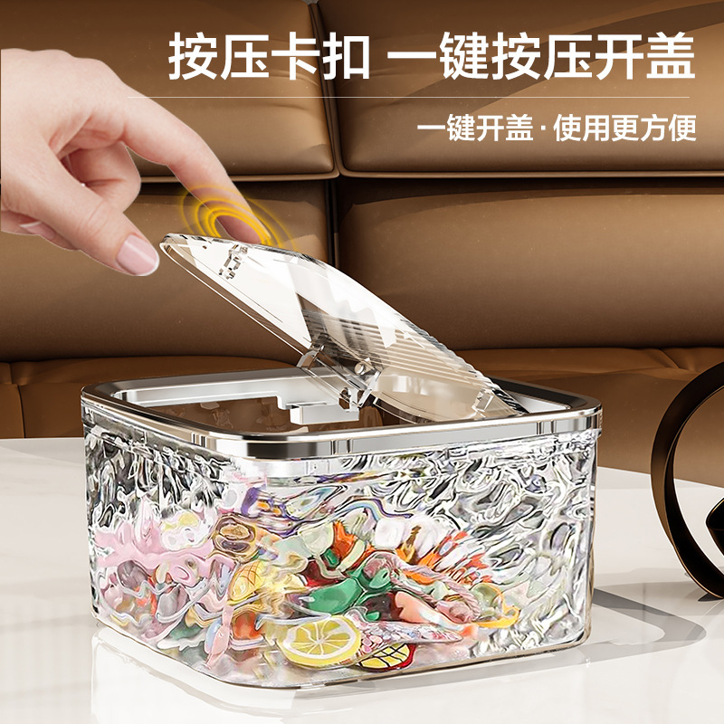 Caja de almacenamiento de accesorios para el cabello de niños de escritorio niñas cabello anillo de cabello correa de acrílico transparente caja de acabado cesta de almacenamiento