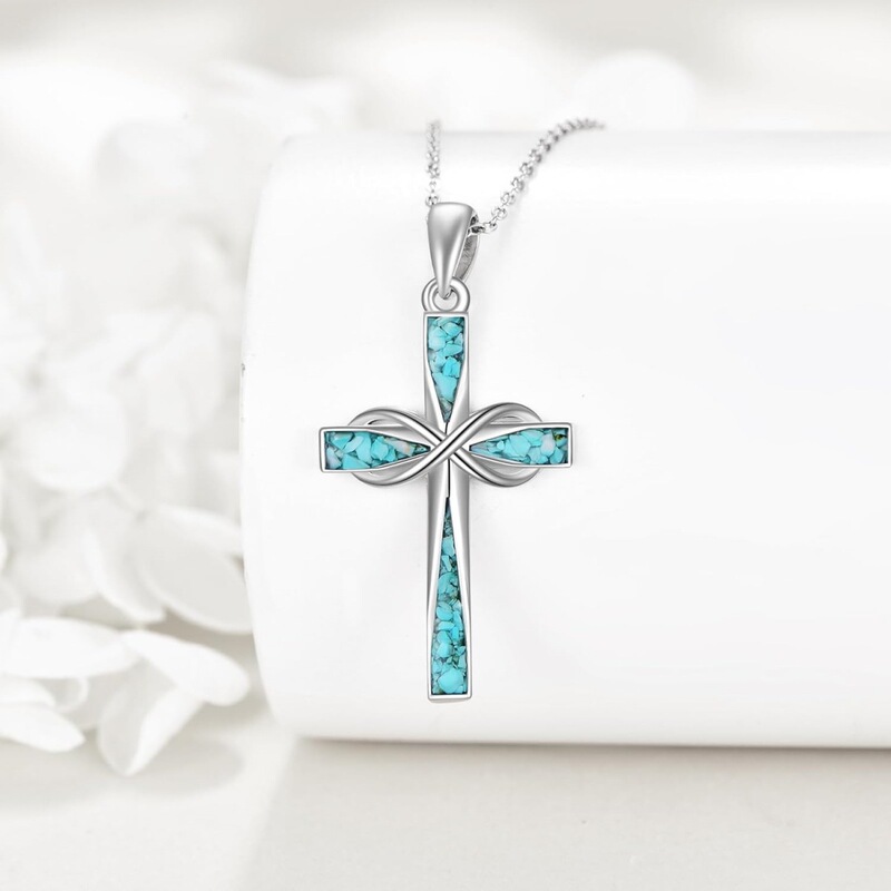 2026 New European and American Cross-Border Fashion Infinity Cross Pendant Necklace Personalized Hip-Hop Stainless Steel Jewelry 2026 New European and American Cross-Border Fashion Infinity Cross Pendant Necklace Personalized Hip-Hop Stainless Steel Jewelry