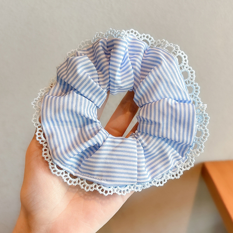 Primavera y verano coreanos, anillo de cabello de intestino grueso, nuevo tipo de cabello de cabello de cola de caballo, flor de bosque, cabello de sensación superior, adornos de cabello para mujeres