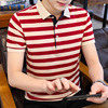 2021修身POLO条纹polo休闲短袖条纹夏季潮流t恤|ms