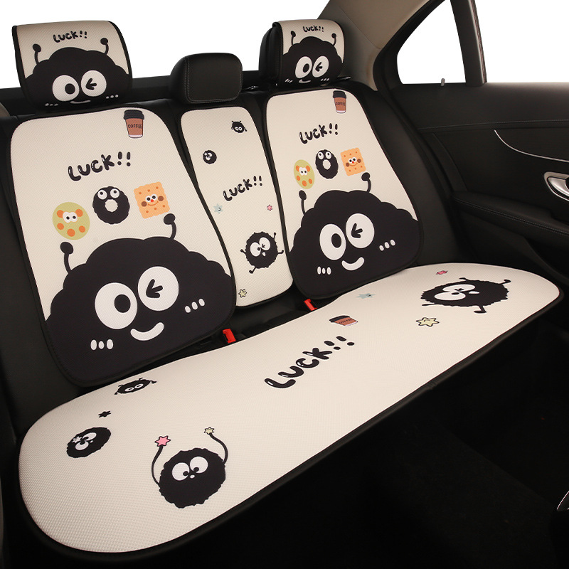 Car Rear Center Armrest Box Pad, Universal Cartoon Hello Kitty Backrest Pad, Polyester, Easy to Clean, Multiple Colors Available