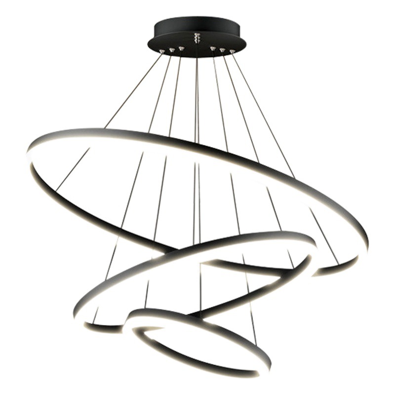 Lámpara de Techo para Sala de Estar, Iluminación Moderna Minimalista, Estilo Zhongshan, Lujo Ligero, Lámparas Nórdicas Creativas de Anillo, LED para Dormitorio, Bar, Restaurante