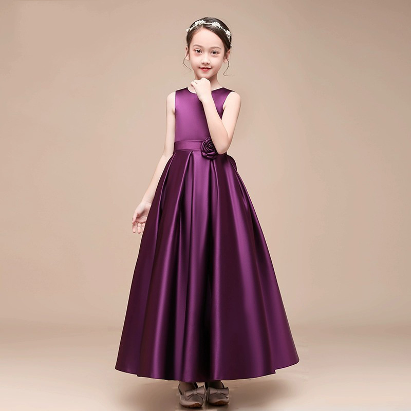 Robe de princesse élégante pour fille pour spectacles de piano_voghion.com