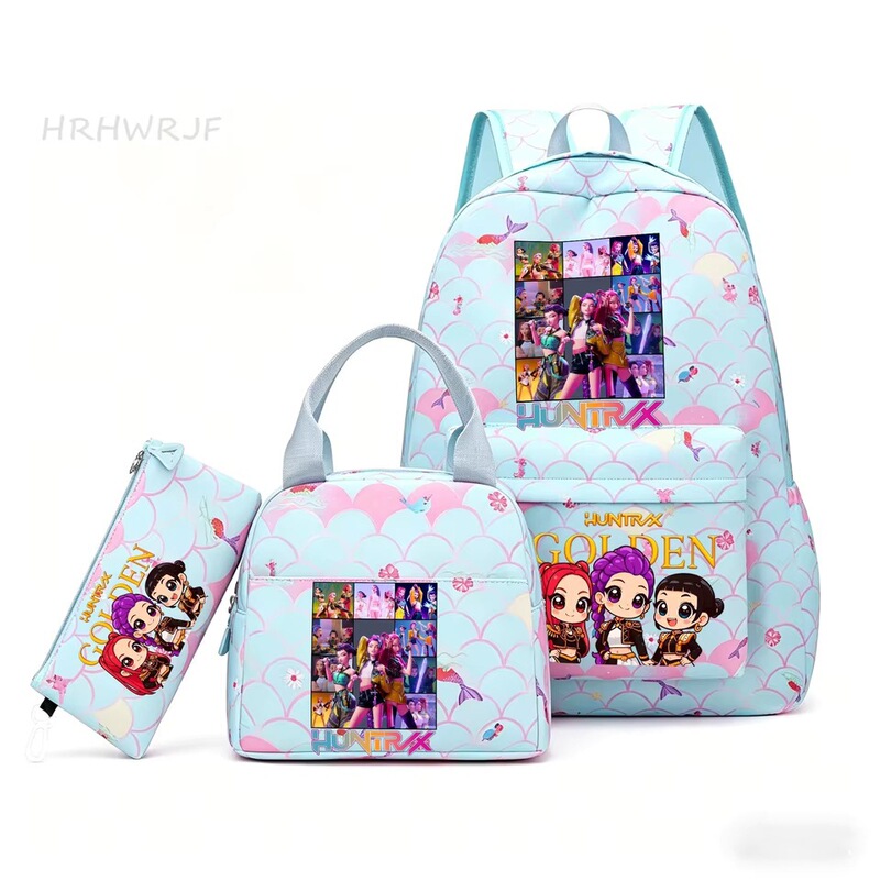 KPop Demon Hunter Backpack Capacity Rumi Mira Zoey School Bag Travel Bag Laptop Backpack New KPop Demon Hunter Backpack Capacity Rumi Mira Zoey School Bag Travel Bag Laptop Backpack New