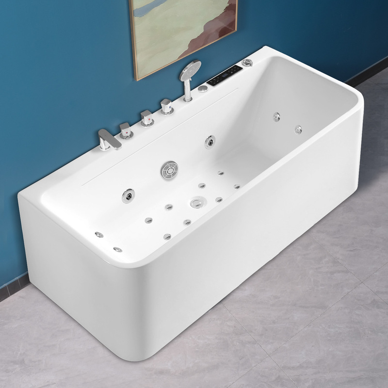 Hot Sale Bathtub Manufacturer Luxury Massage Bathtub Freestanding Spa Bathtub Acrylic Air Jet Surfing Tub