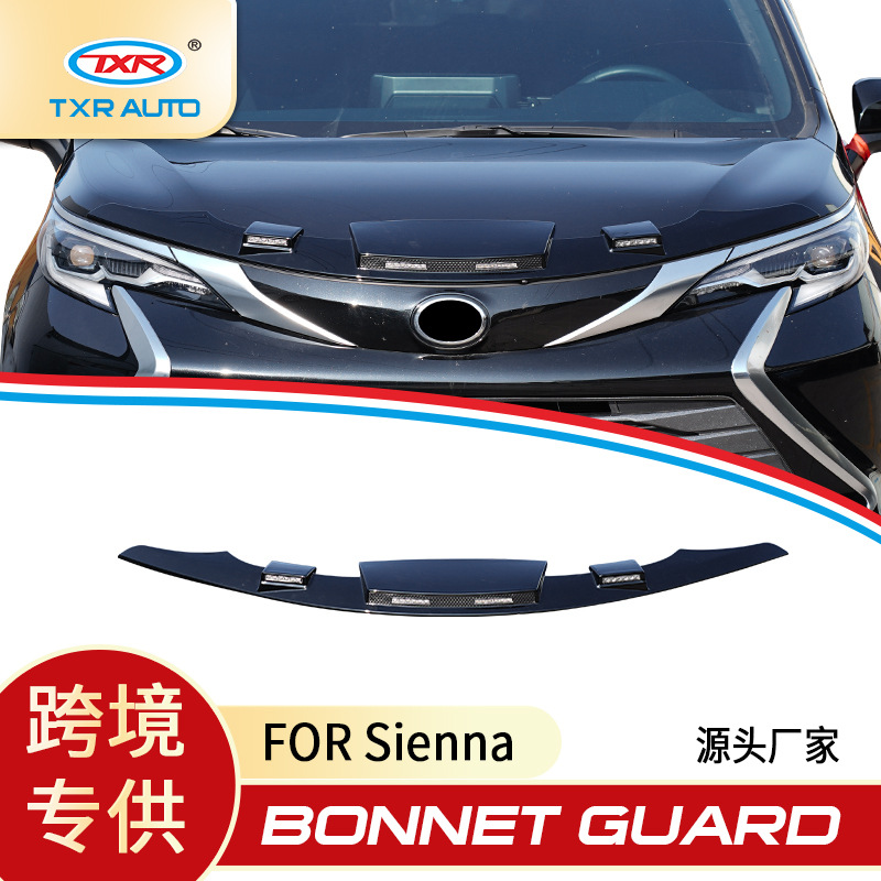 TXR para Toyota Sienna coche Granvia modificado Bonnet Guard con accesorios de arena y grava de luz