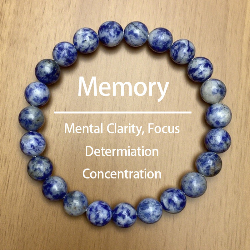 temu希音TK跨境爆款手链 蓝纹玛瑙手串 天然石手链Beads Bracelet|undefined