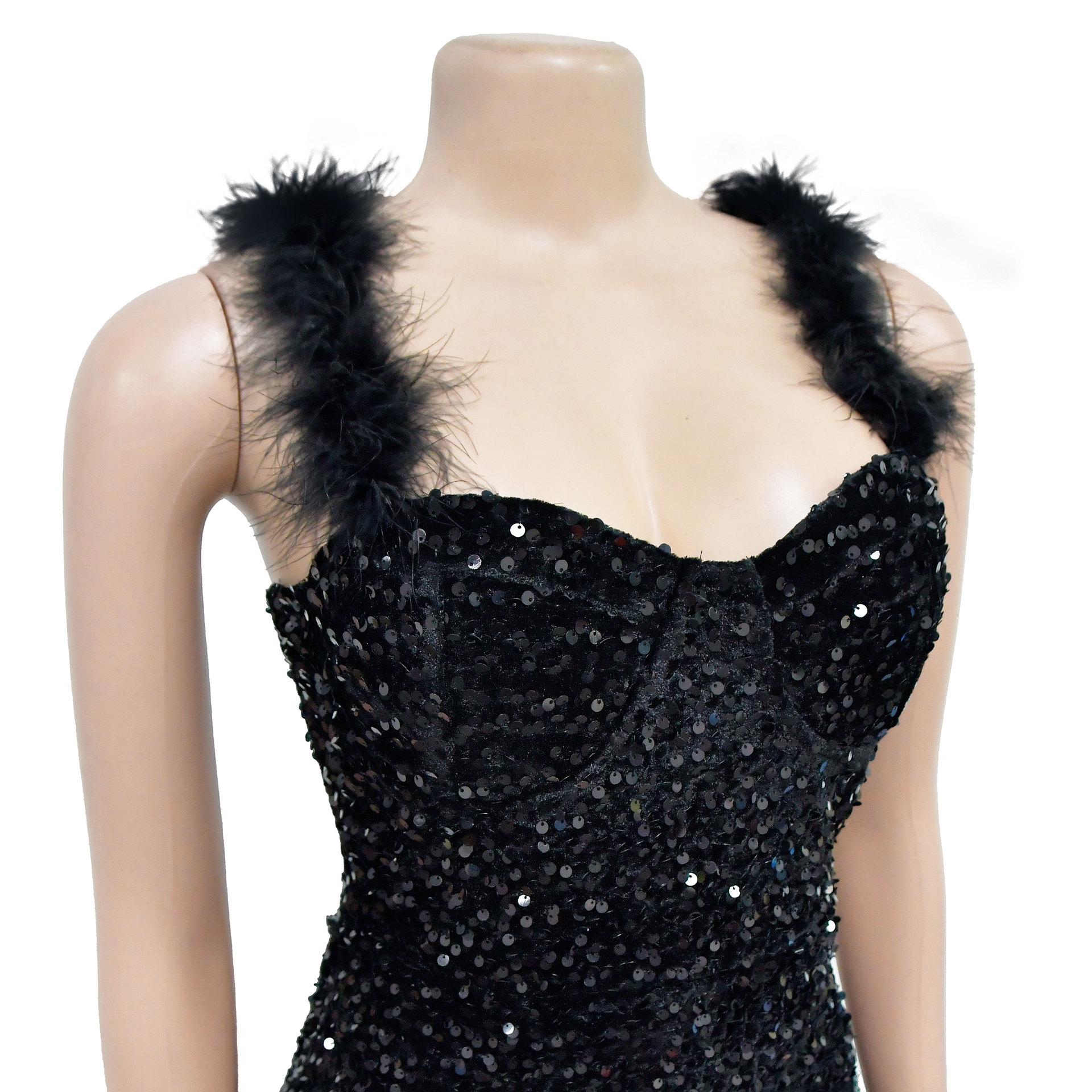 Women's Sequin Dress Elegant Strap Sequins Sleeveless Solid Color Above Knee Holiday Bar display picture 33