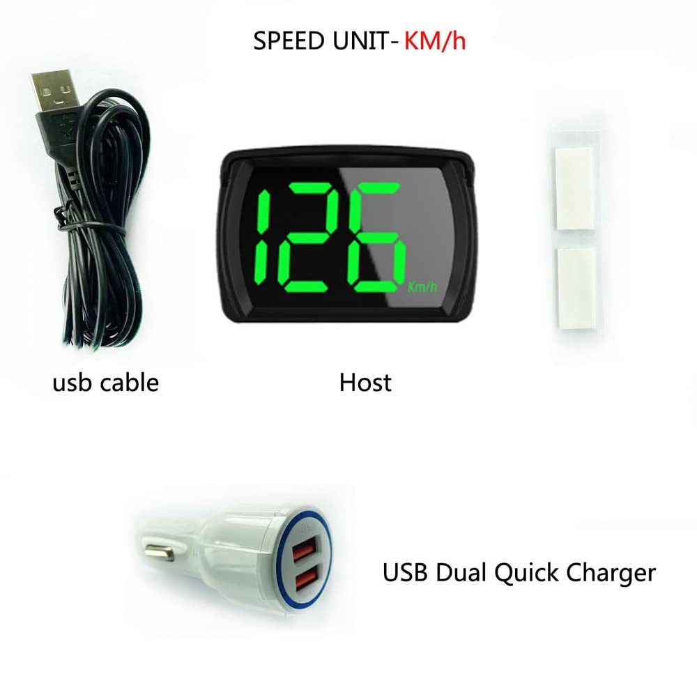 Cross-Border South American Car Hud Head-Up Display Car Gps Speedometer Km/Mph Speed Display Warning Instrument
