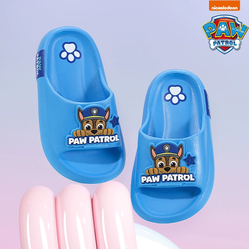 Новинка 2023 года, детские тапочки для мальчиков, летние домашние тапочки для маленьких девочек, противоскользящие и дезодорирующие, команда «Щенячий патруль»