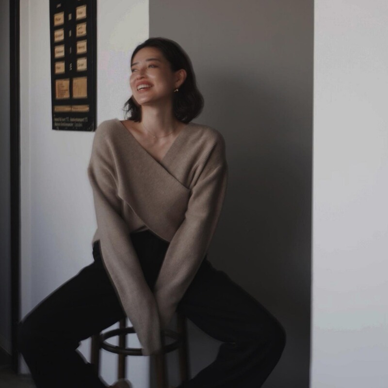 Haute Couture Spring New Japanese Lazy Design Ins Gentle Elegant Sweater Loose Fashionable Top