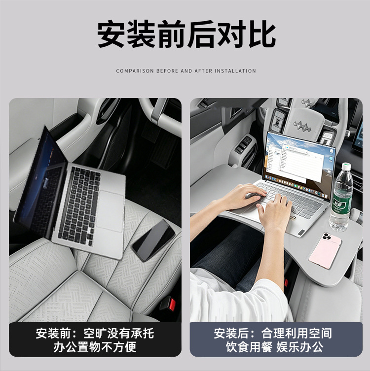 Titanium 3【Nebula Gray】Is Suitable for the Fang Cheng Bao Titanium 3 Car-Mounted Dining Tray, Small Folding Computer Table, Camping Table, and Car Use