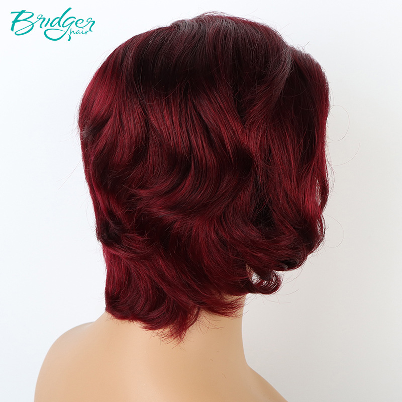 Parrucca 13x 4 pizzo frontale taglio pixie capelli elfo parrucca vita reale copertura_voghion.com