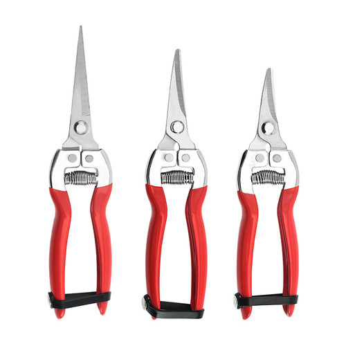 Stainless steel pruning shears, grape pruners, garden fruit pruners, flower branch pruners, citrus, vegetable and fruit picking pruners