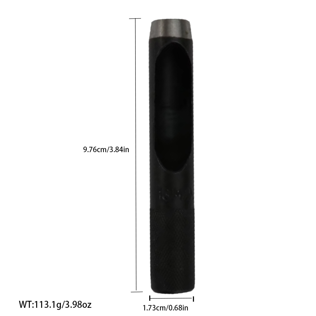 Cinturón negro de perforación manual de trabajo de cuero herramienta de perforación alemán punzonadora punzonado redondo punzonado suministro directo de fábrica