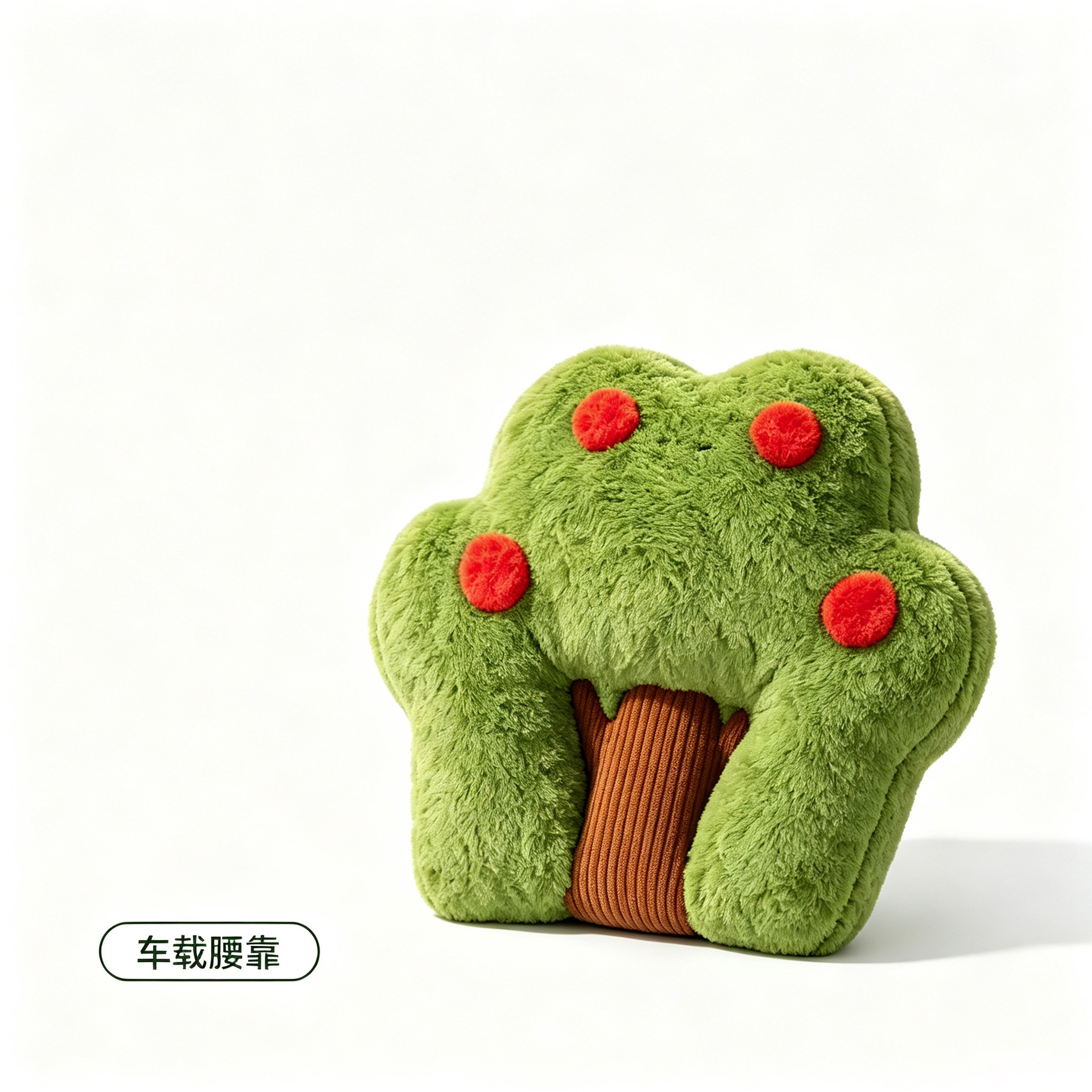 Cute Apple Plush Car Headrest Doll Cushion Apple Tree Lumbar Support Combination Car Neck Pillow