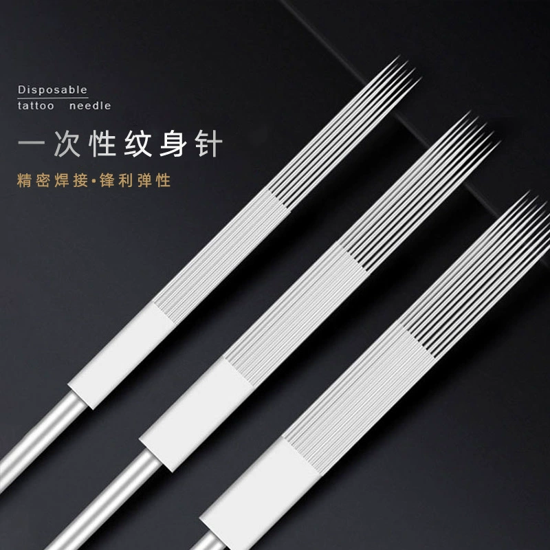Kwadron Cavalon arc row straight одноразовая тату-игла для бровей и губ, упаковка 50 шт