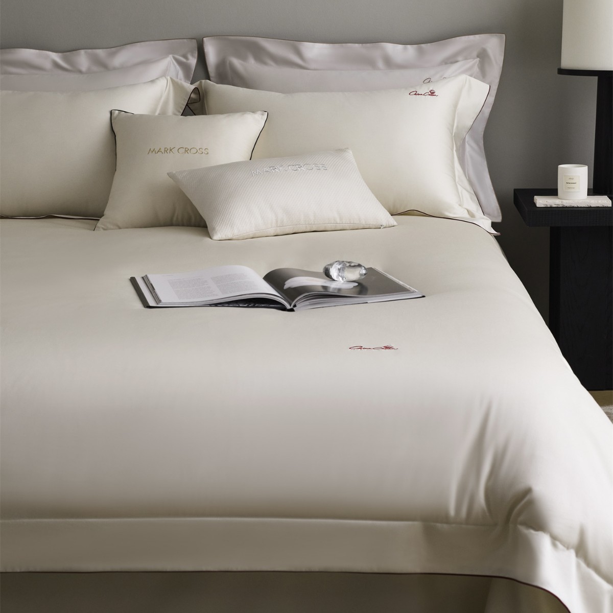 Luxury Sleep Normcore Aesthetic Oriental Cotton Bedding Bedding 140S Double-Strand Awati Super Long-Staple Cotton Four-Piece Set