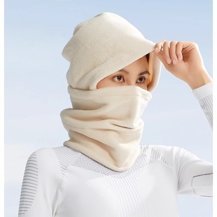 Warm Headgear Hat Scarf Integrated Fleece Hat Men's and Women's Winter Ski Riding Electric Vehicle Mask Windproof Cap