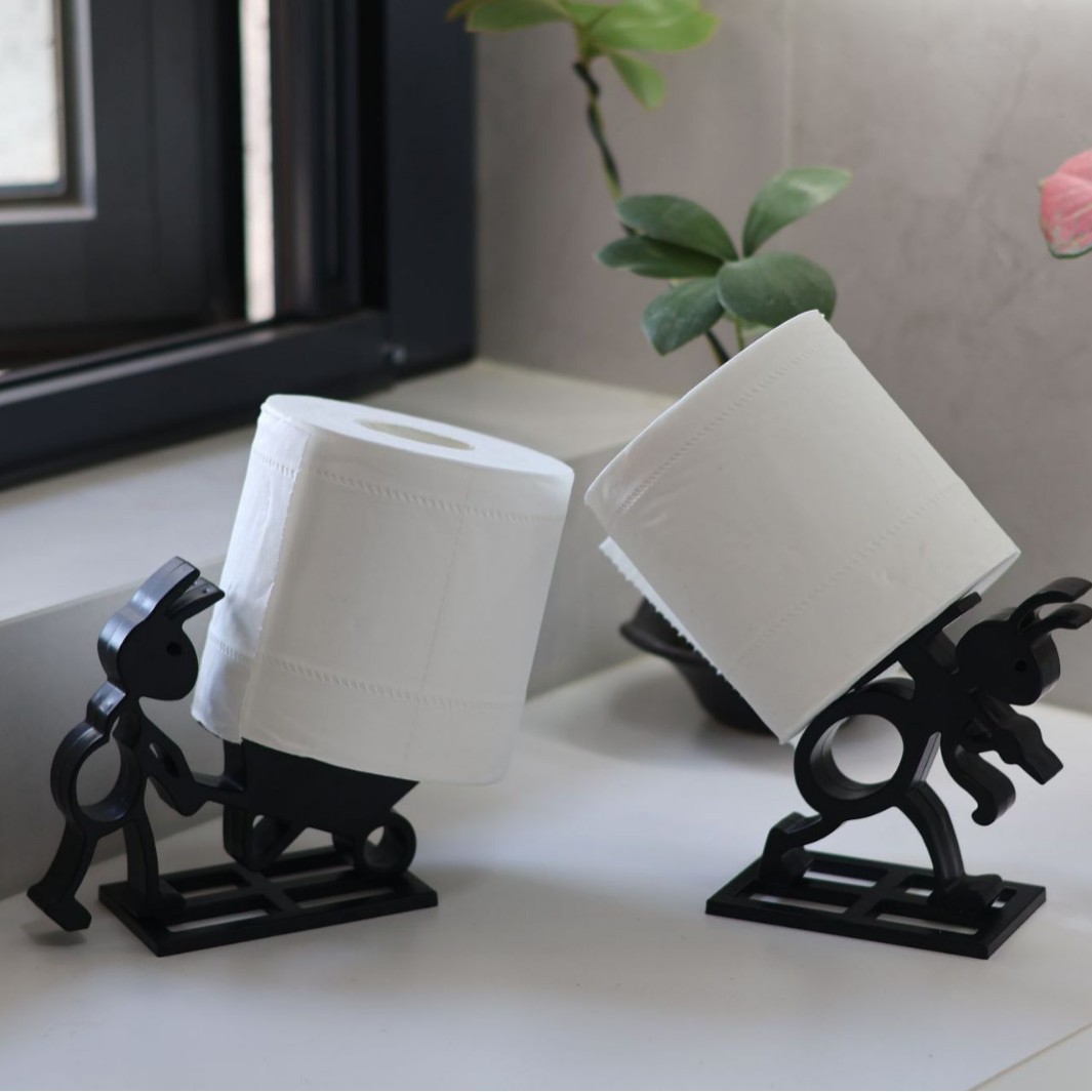 Cross-Border Hot Product Printing Antpaper Roll Holder Ant Roll Paper Holder Bathroom Roll Paper Ornaments Paper Towel Holder