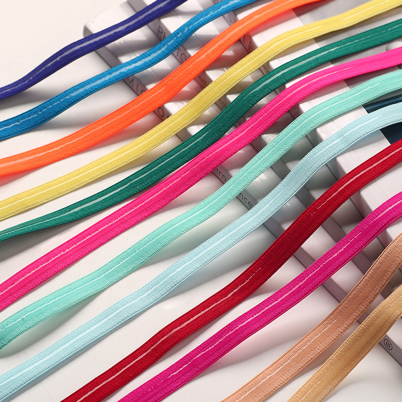 松紧带织带滴胶硅胶涂层防滑鞋材内衣服装辅料宽1CM硅胶0.3-0.4㎜