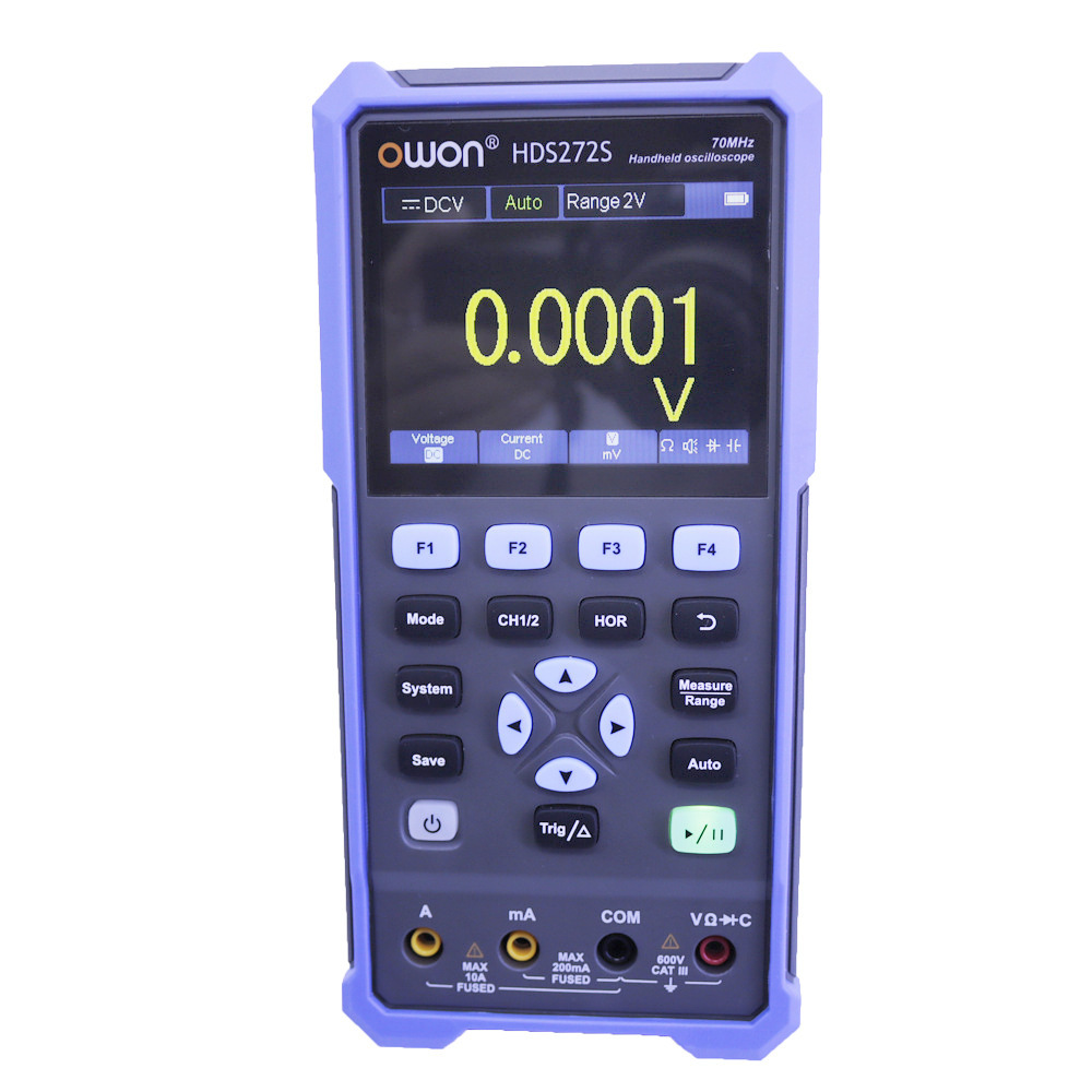 OWON HDS272S数字示波器3合1万用表波形发生器2CH 70MHz