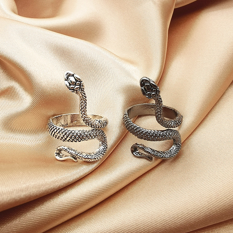 Retro Snake Metal Plating Unisex Open Ring