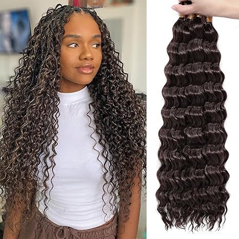 クロスボーダーディープウェーブ DEEP ヘアエクステンションかぎ針編みヘア化学繊維かぎ針編みヘアウィッグユニセックスヨーロッパとアメリカのスタイルのウィッグ|undefined