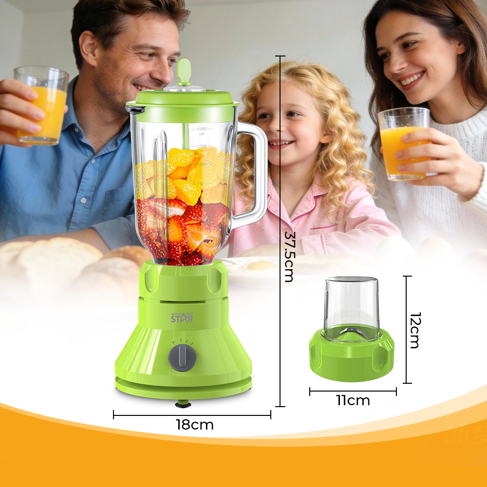 Licuadora y extractor de jugos multifuncional Winningstar, estándar británico y europeo, con función de autolimpieza. image 5
