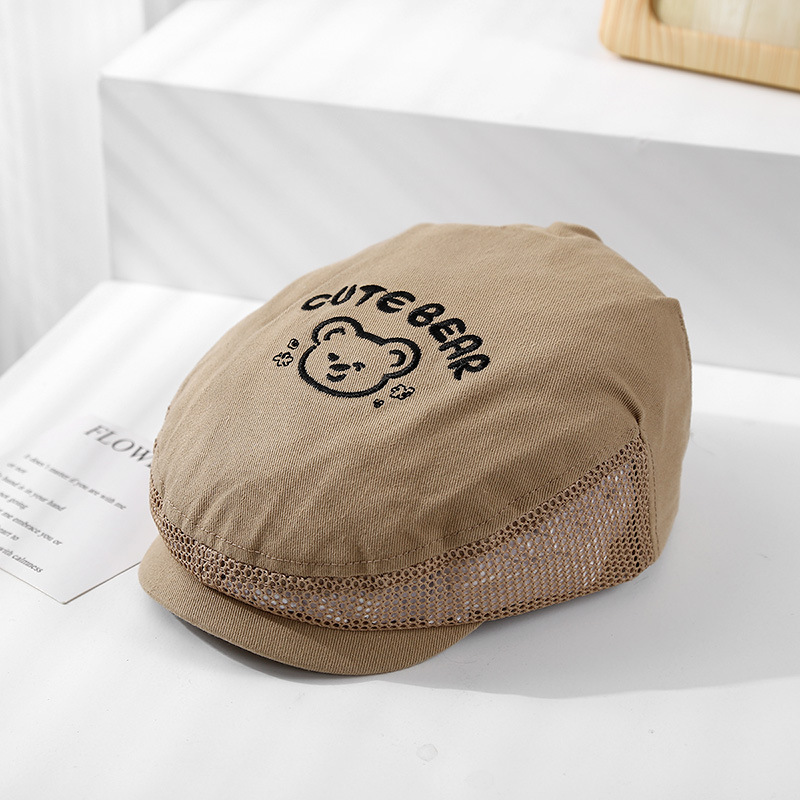 Baby Berry Sombrero de verano protector solar fino para niños, sombrero de visera, sombrero de entrada delantera, malla para niños, sombra transpirable