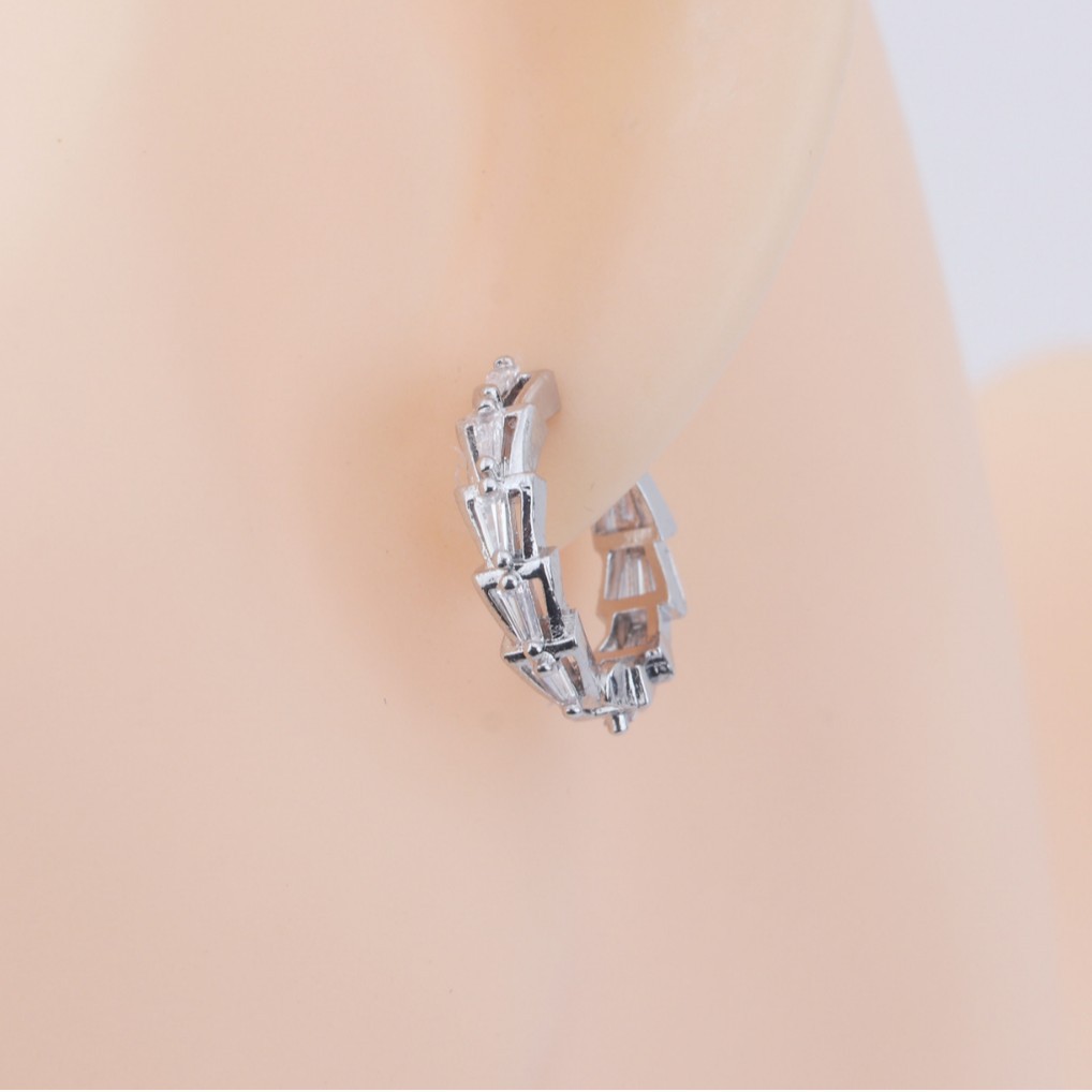 Orecchini a clip a forma di serpente con strass per uomo_voghion.com
