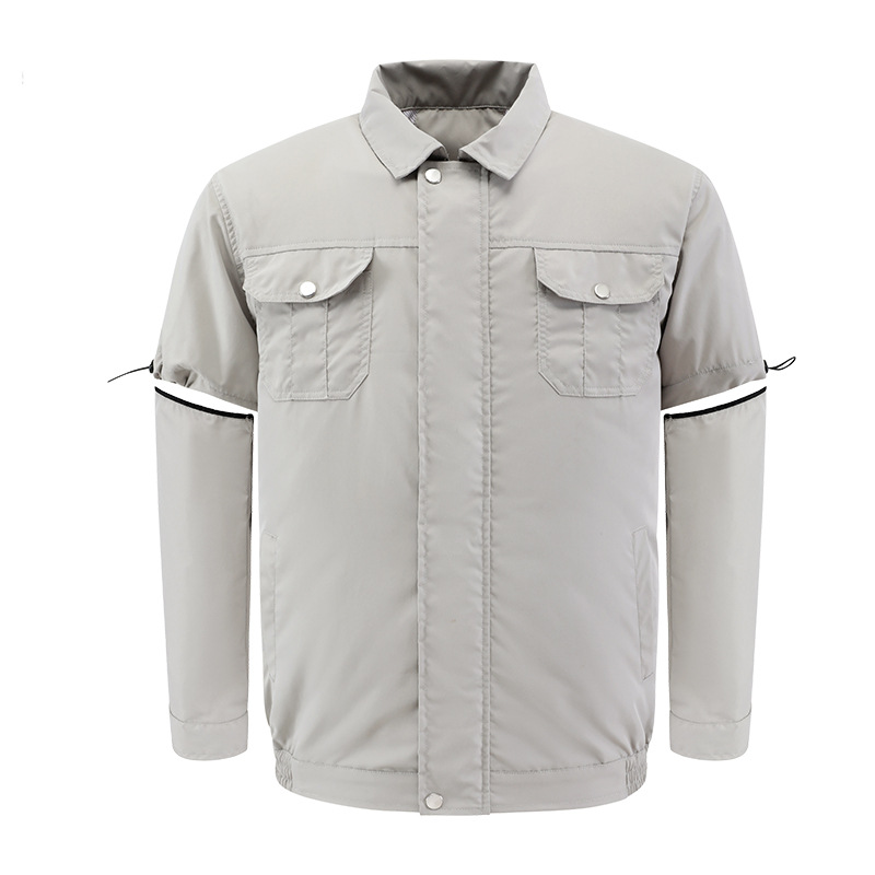 Ropa de verano aire acondicionado con ventilador mangas extraíbles ropa de ventilador ropa de trabajo dos en uno ropa de trabajo al aire libre