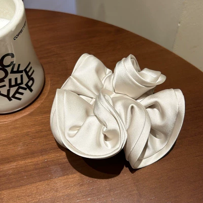 Saç üçün rezinlər — Hair Ring Elegant Hair Rope - milk-white-apricot