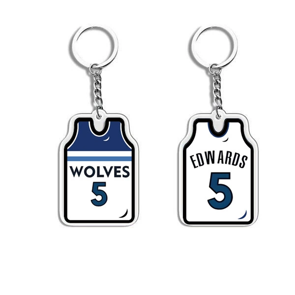 П pendant из акрилового джерси, мини униформа подвеска, 4.6×3.2 см, акрил + металл