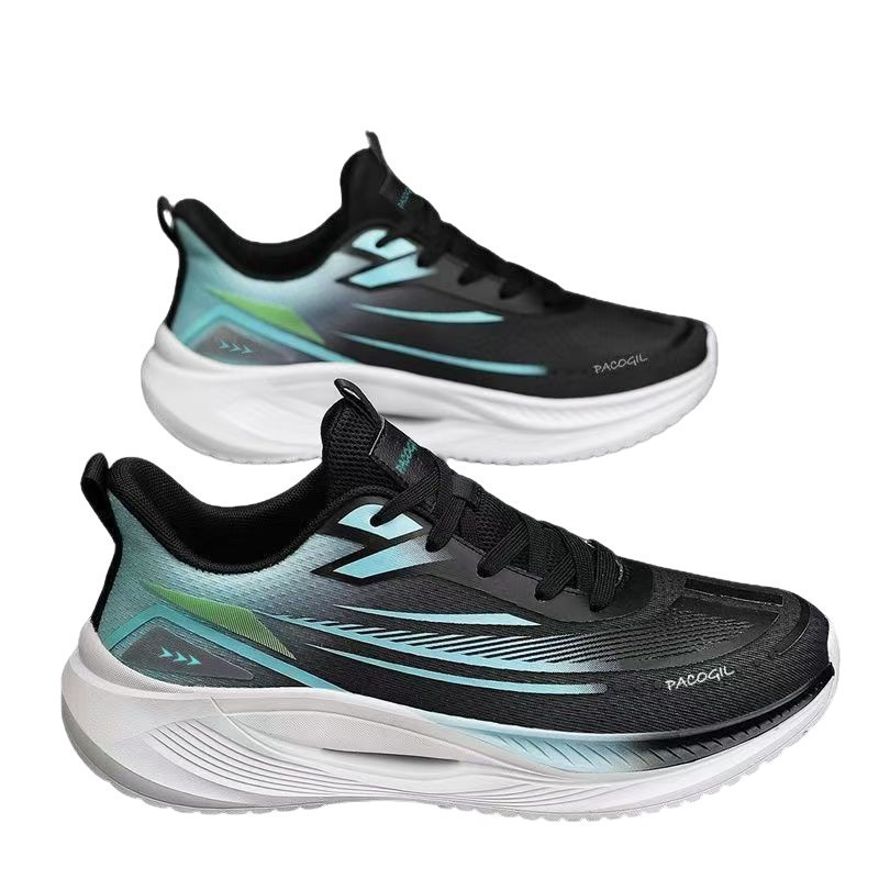 Calzado deportivo transpirable de verano, tendencia, zapatos de hombre de todo fósforo, zapatos casuales, zapatos para correr para estudiantes, zapatos antideslizantes de suela suave y livianos de malla