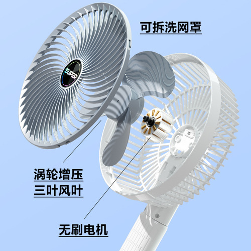 USB Charger Clip Stand Portable Mini Fan for Handheld Wall Mount Desk Use Outdoor Camping Home Office