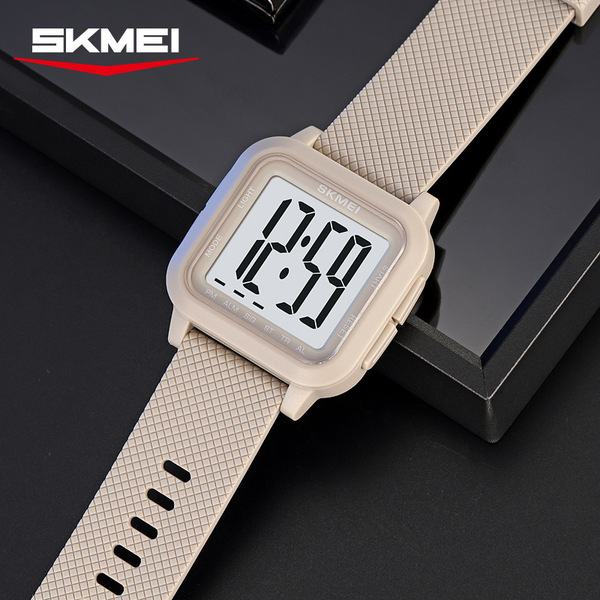 Square universal waterproof digital watch