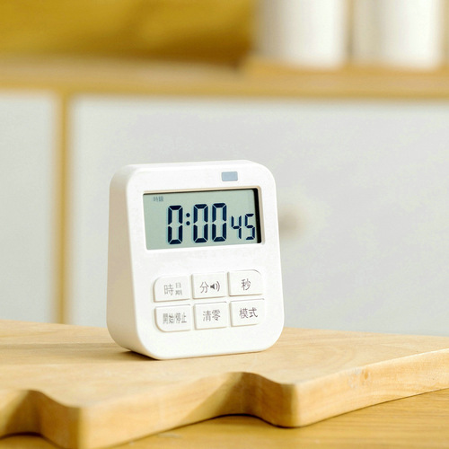 Base can mute flash timer time and date timer kitchen electronic countdown reminder small clock