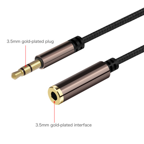 Audio extension cable computer headphone microphone mobile phone audio male to female adapter cable headphone extension cable
